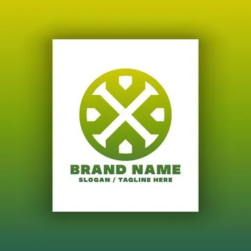 Simple letter X logo design template. イラスト素材