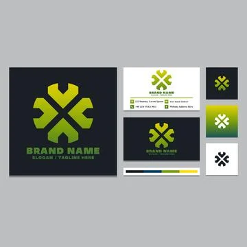 Simple letter X logo design template. Stock Illustration