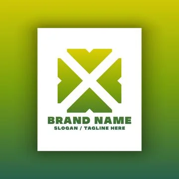Simple letter X logo design template. Stock Illustration