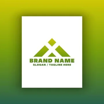 Simple letter X logo design template. Stock Illustration