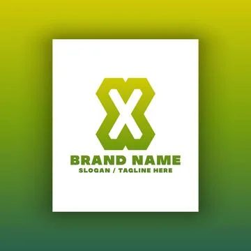 Simple letter X logo design template. Stock Illustration