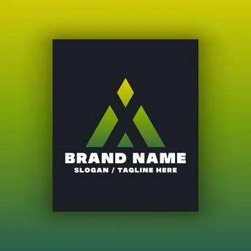 Simple letter X logo design template Illustrazione stock
