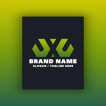 Simple letter X logo design template Illustrazione stock