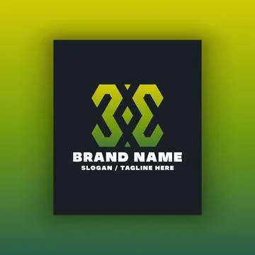 Simple letter X logo design template Illustrazione stock