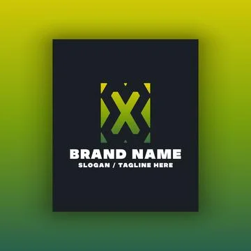 Simple letter X logo design template イラスト素材