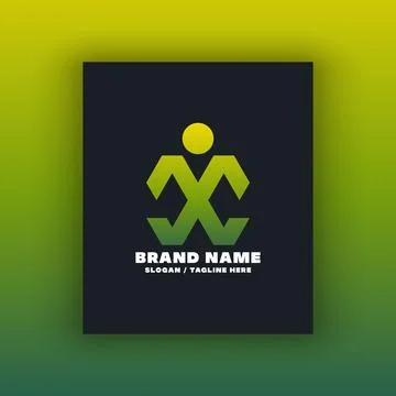 Simple letter X logo design template イラスト素材