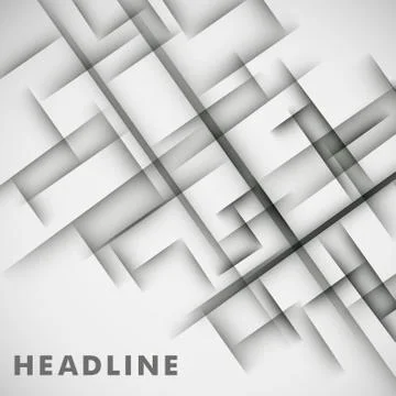 Simple light background of an abstract gray lines Stock Illustration