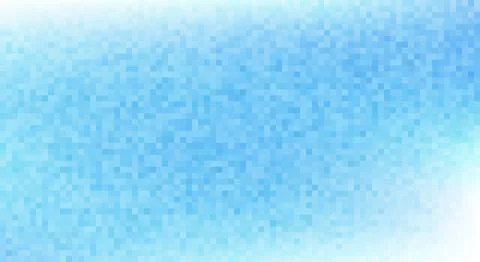 Simple light blue pixel mosaic with gradient Stock Illustration