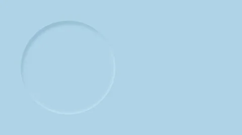Simple light blue template with a dented circle Stock Illustration