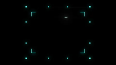 Simple light frame template on black background Stock Footage 317675816