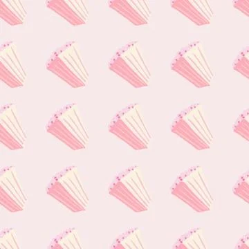 Simple light popcorn seamless pattern. Doodle food snack ornament on stylized Stock Illustration