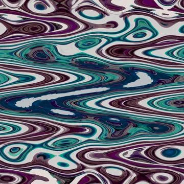 Simple light teal, violet and blue waves abstract pattern Illustrazione stock