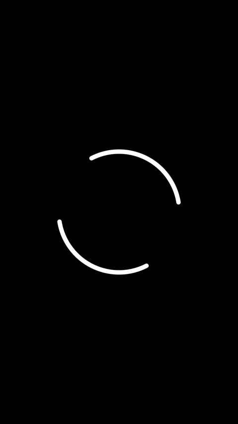 Simple Line: Abstract Video Continuously Moving White Circle Stockbeeldmateriaal 279695894