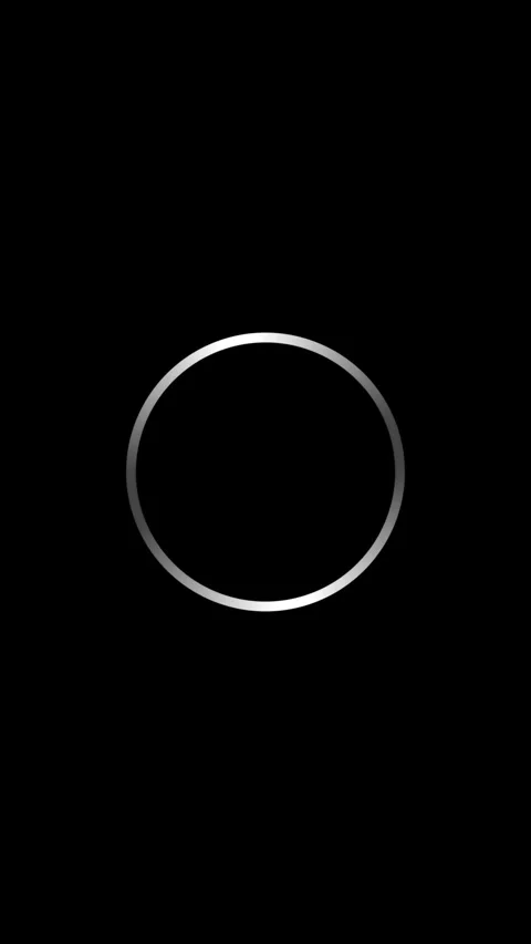 Simple Line: Abstract Video Continuously Moving White Circle Stockbeeldmateriaal 279695895