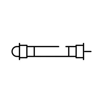 Simple line art drawing of a pen Stock Illustration