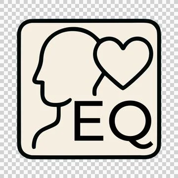 Simple Line Art Human Head Silhouette Symbolizing Emotional Intelligence with a  Stock Illustration