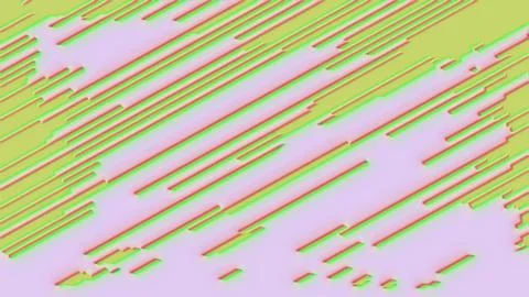 Simple line art pattern loop. Abstract holographic minimalistic shapes Stock Illustration