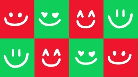Simple line art smile face, motion Vídeo Stock 274703499