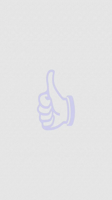 Simple Line Art Thumbs Up Hand (like) scribble, flicker, zoom in out animation Stock Footage 319427679
