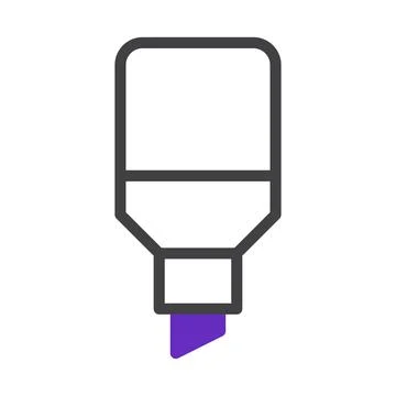 Simple Line Drawing: A Highlight Marker for Text Emphasizing and Notes Taking イラスト素材