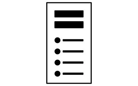 Simple line drawing icon of a web server, black and white 스톡 일러스트