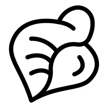 Simple line drawing of a seashell with whorls forming a spiral shape イラスト素材