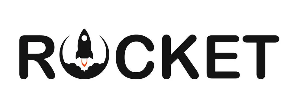 Simple Line Icon rocket, start up business sign. Illustration Stock Illustration