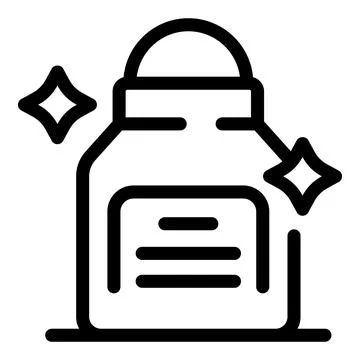 Simple line icon of a roll on deodorant providing a fresh and clean feeling Stock Illustration