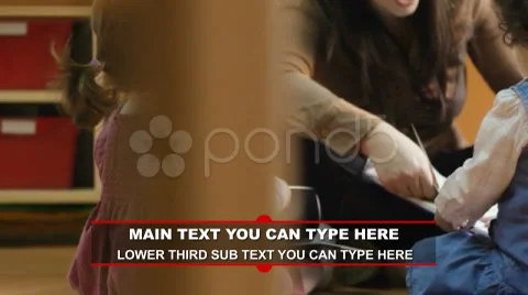 Simple Line Lower Third 2 Stock After Effects