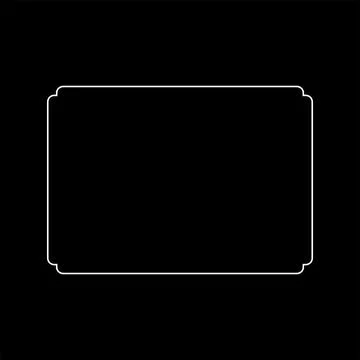Simple Line Rectangle and or Rectangle Shape Stock Illustration