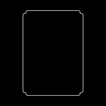 Simple Line Rectangle and or Rectangle Shape Illustrazione stock