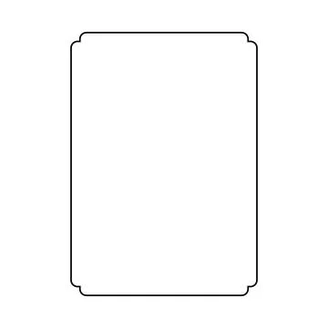 Simple Line Rectangle and or Rectangle Shape Stock Illustration