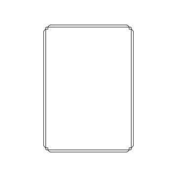 Simple Line Rectangle and or Rectangle Shape Stock Illustration