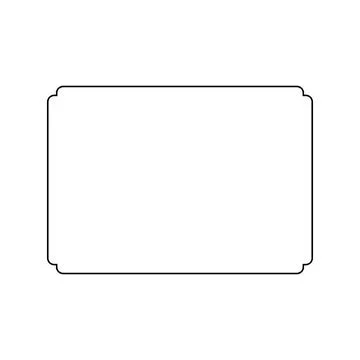 Simple Line Rectangle and or Rectangle Shape Stock Illustration