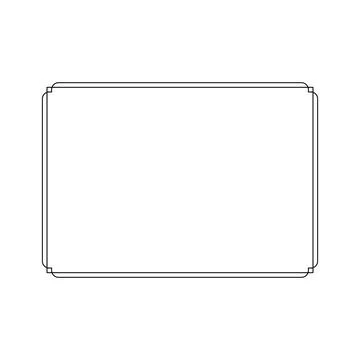 Simple Line Rectangle and or Rectangle Shape 스톡 일러스트