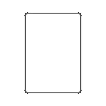Simple Line Rectangle and or Rectangle Shape Illustrazione stock