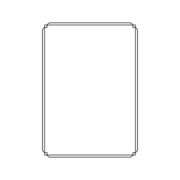 Simple Line Rectangle and or Rectangle Shape Stock Illustration