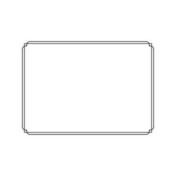 Simple Line Rectangle and or Rectangle Shape Illustrazione stock