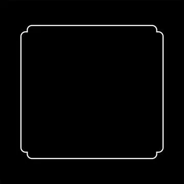 Simple Line Square and or Square Shap Stockillustratie