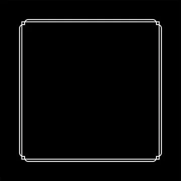 Simple Line Square and or Square Shap Stock Illustration