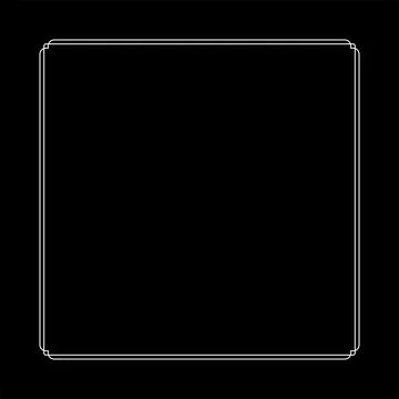 Simple Line Square and or Square Shap Illustrazione stock