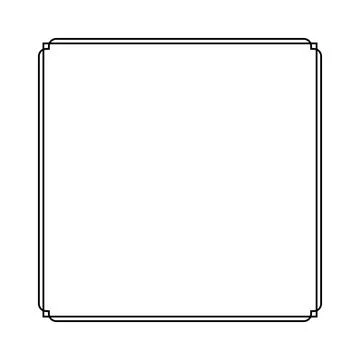 Simple Line Square and or Square Shap Stockillustratie