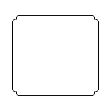 Simple Line Square and or Square Shap Stockillustratie