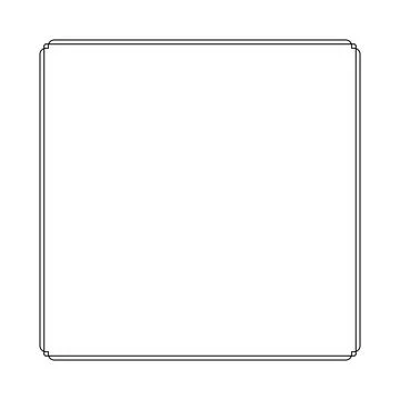 Simple Line Square and or Square Shap Stockillustratie