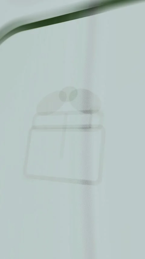 Simple line-style potted plant icon Stock Footage 335898162
