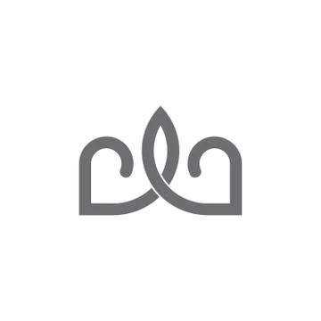 Simple linear crown symbol logo vector Stock-Illustration