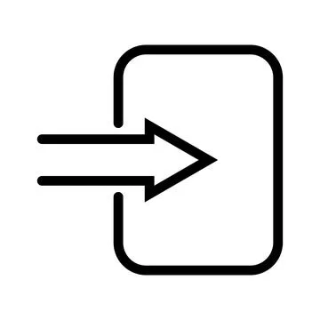 Simple linear paste icon document information insert paste data Stock Illustration