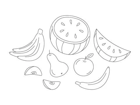 Simple linear still life Stock Illustration