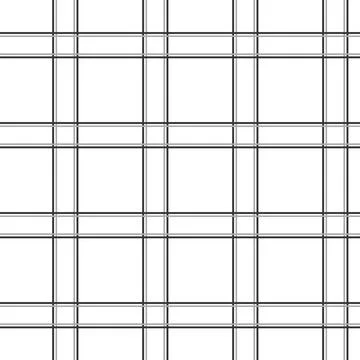 Simple lines checkered line plaid style pattern. Geometric check print Stock Illustration