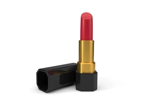 Simple lipstick, 3d illustration Stock Illustration